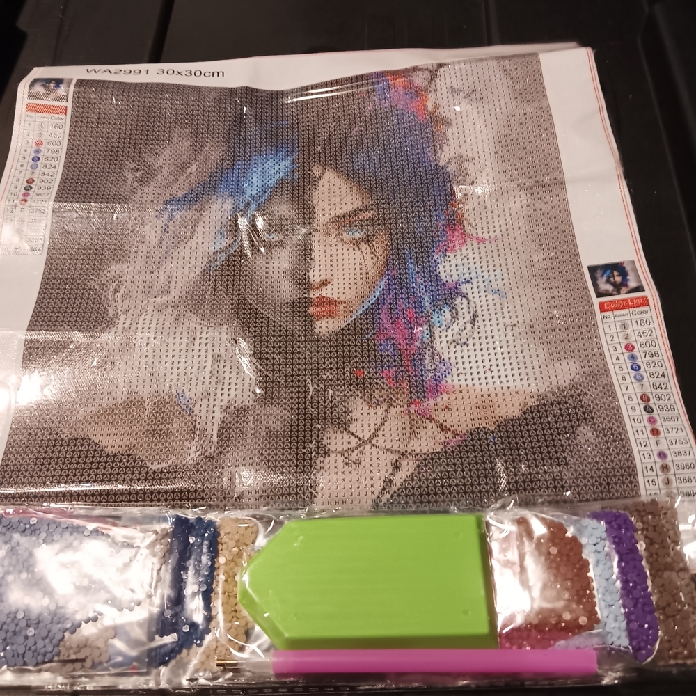 Colorful Girl Diamond Painting Kit 30x30